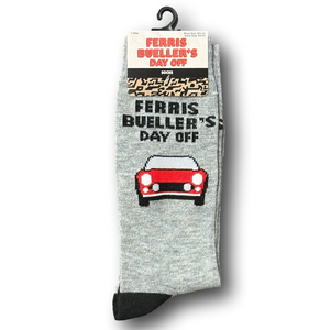 3/$20 Ferris Bueller's Day Off Movie Funny Novelty Crew Socks - NWT